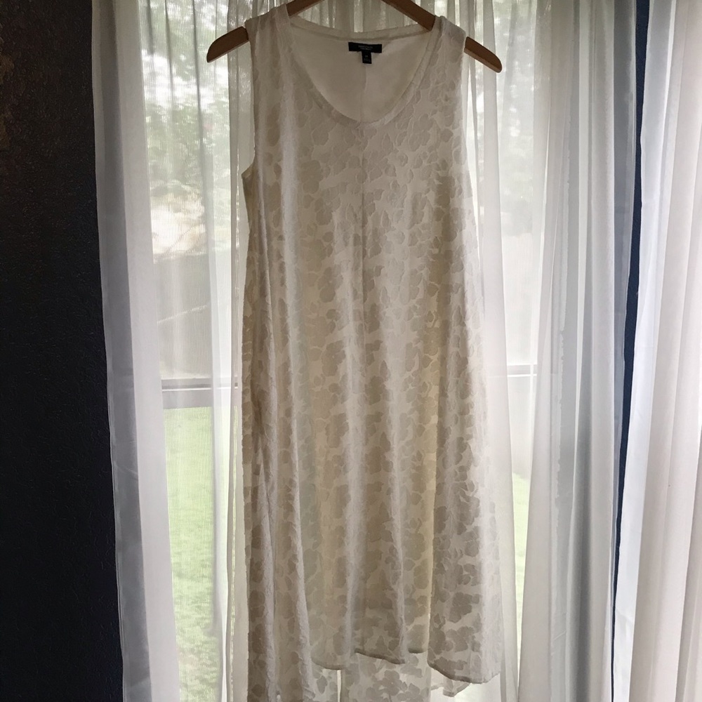 Simply Vera White Lacey Dress M With Pockets